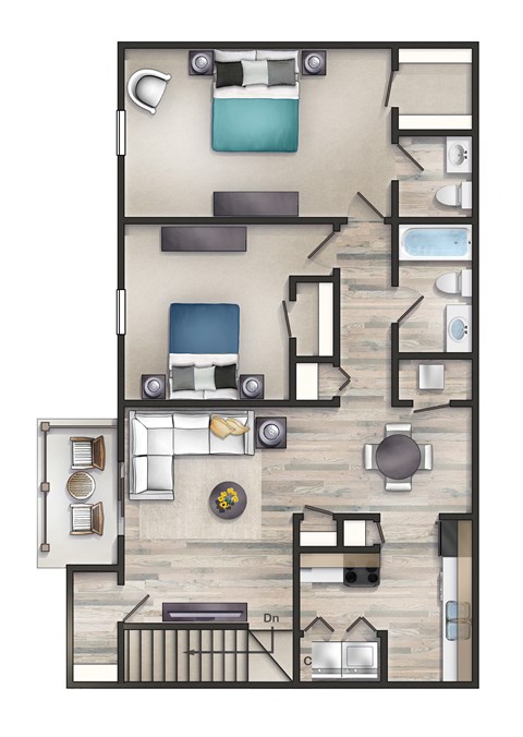 Sycamore Floor Plan (2x2)